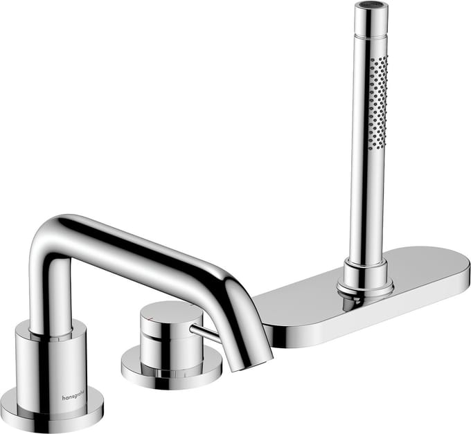 Hansgrohe Tecturis s 3-gats badrandkraan - eengreeps - met sbox - hoogglans chroom