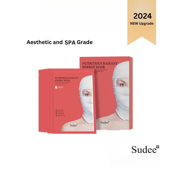 Sudee 2024 NEW Launch - Sudee nutritious radiant energy mask 1box/5ea 1 box red