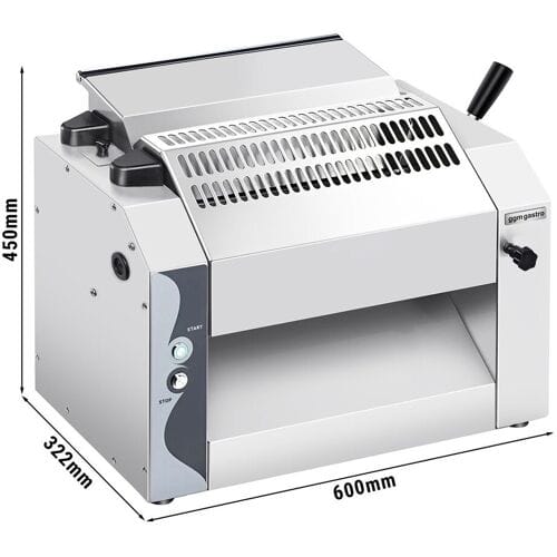 GGM Gastro Teigausroller - für 320mm Pasta- & Pizzateig - Teigdicke 0 bis 10mm