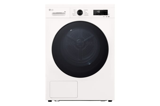 9kg Warmtepomp droger Wit | Zelfreinigende condensor | Sensor Dry | Dual Lint Filter | LG NL - RHX1009NWB