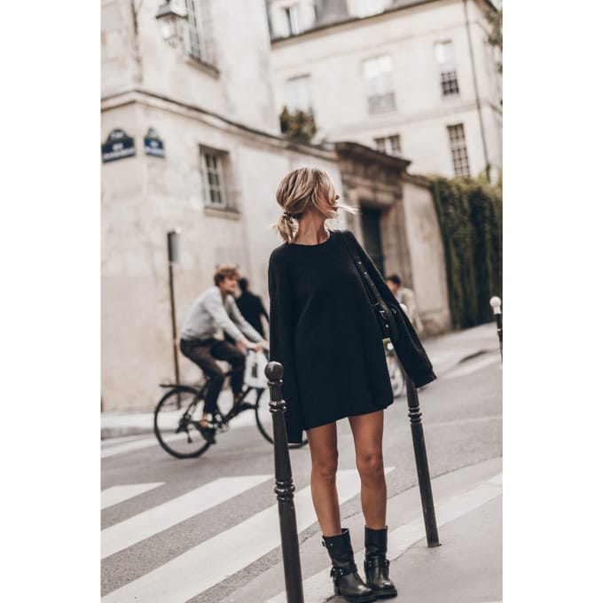 Mikuta The Black Oversized Knitted Sweater Black Taglia: S | Maglie a manica lunga Outlet | Donna | Nero