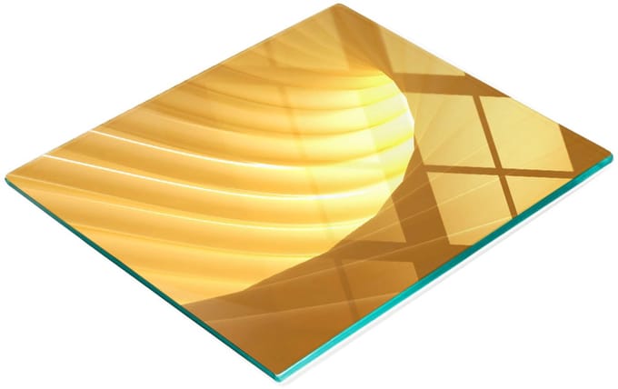 Decoratieve glazen snijplank met abstract wervelpatroon, 60x52 cm