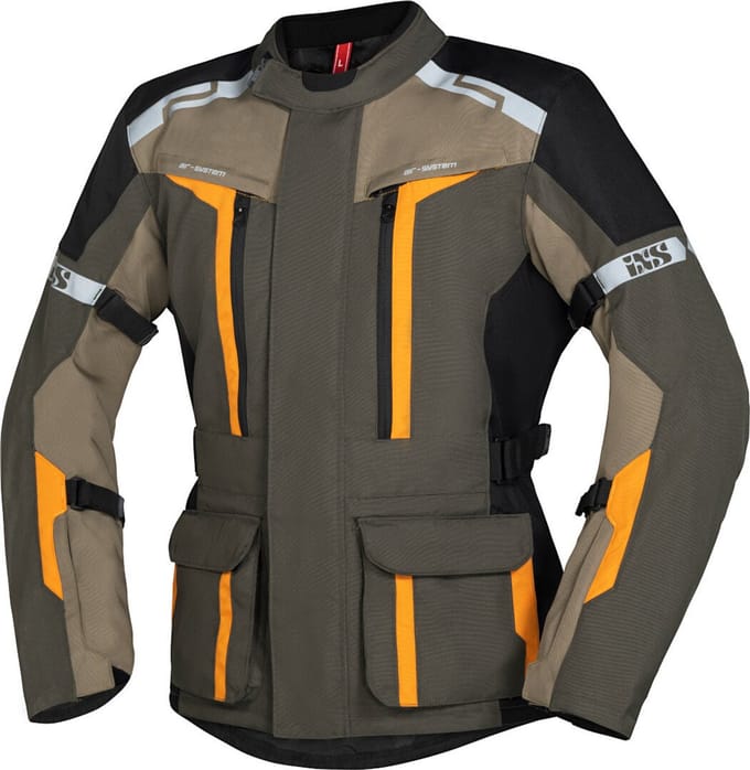 IXS Evans-ST 2.0 Waterdichte Touring Olijfgroen Textiele Motorjas - Jas