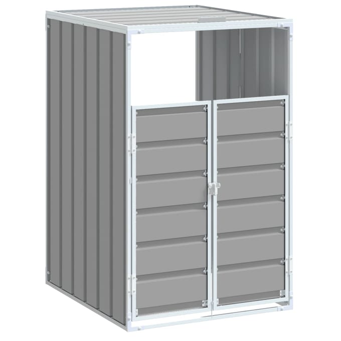 vidaXL - Containerberging - voor - 1 - container - 72x81x115 - cm - staal - grijs