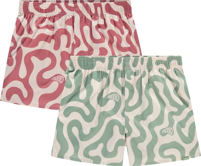 Pockies - 2-Pack - Swirls Boxers - Boxer Shorts - Maat: S