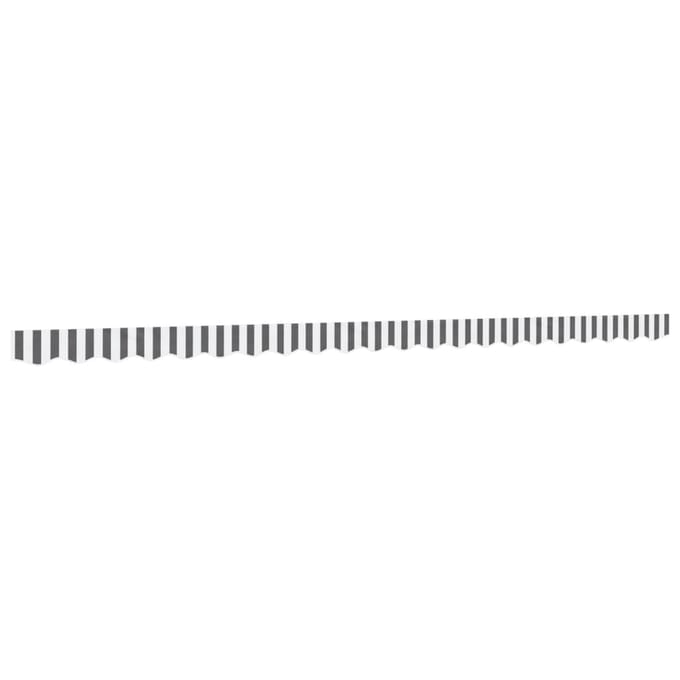 vidaXL - Vervangingsdoek - voor - luifelrok - gestreept - 500 - cm - antraciet - en - wit