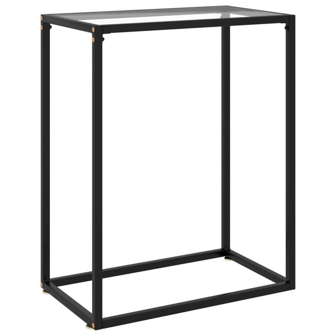 vidaXL - Wandtafel - 60x35x75 - cm - gehard - glas - transparant