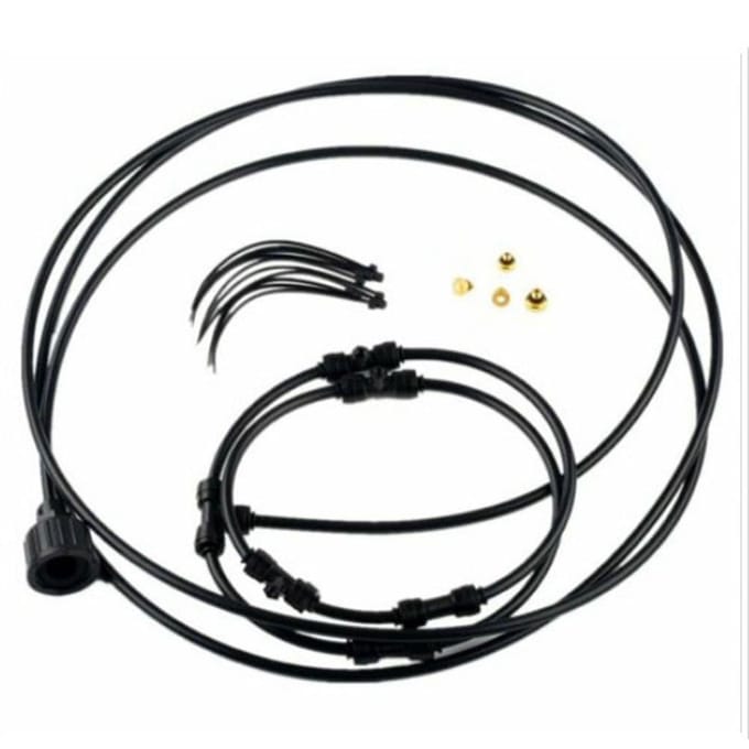 Ventilator Nevel Kit Koeling Bevochtiging Ventilator Nevelring Buitenventilator Nevel Koelsysteem voor Thuis 16 inches