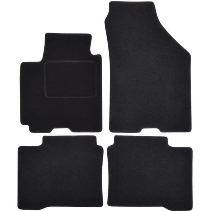 Tapis de sol - Suzuki - Swift - Velours noir - Ajustement précis - Renforcé sous les pédales