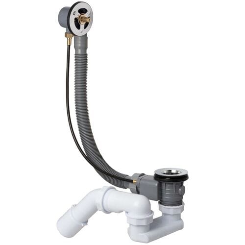 Kronenbach Krontec universal bath waste and overflow fitting, special length 80 cm 611904KB
