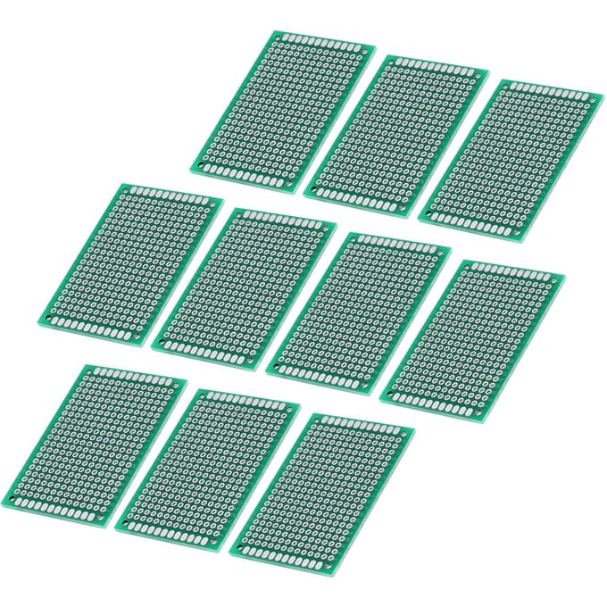 Lot de 10 circuits imprimés universels à souder et à double face, 4 x 6 cm