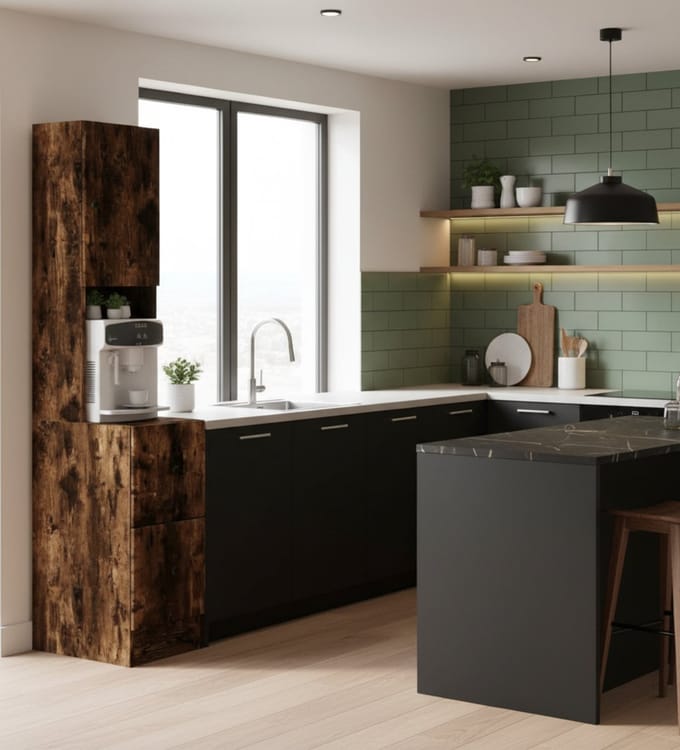Ladekast - 35x50x180 cm - Eiken - Novihome