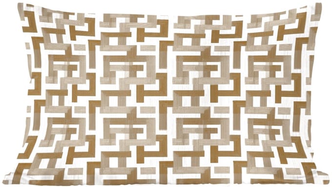 Sierkussens - Kussentjes Woonkamer - 60x40 cm - Geometrisch - Retro - Bruin