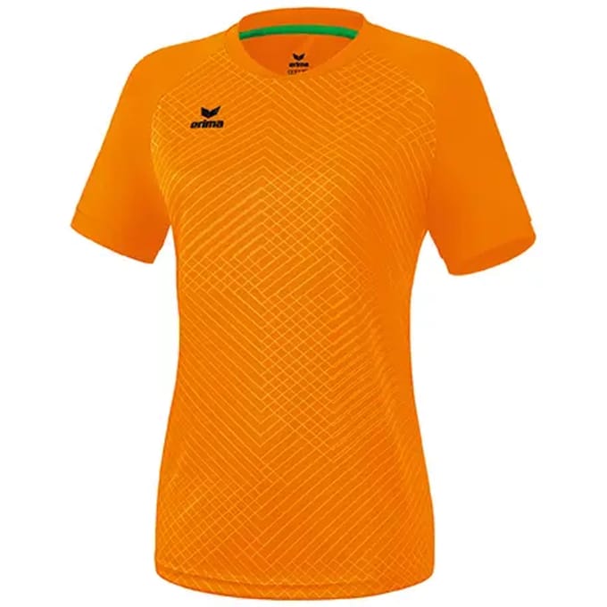 Erima Madrid Shirt Korte Mouw Dames - New Orange | Maat: 38
