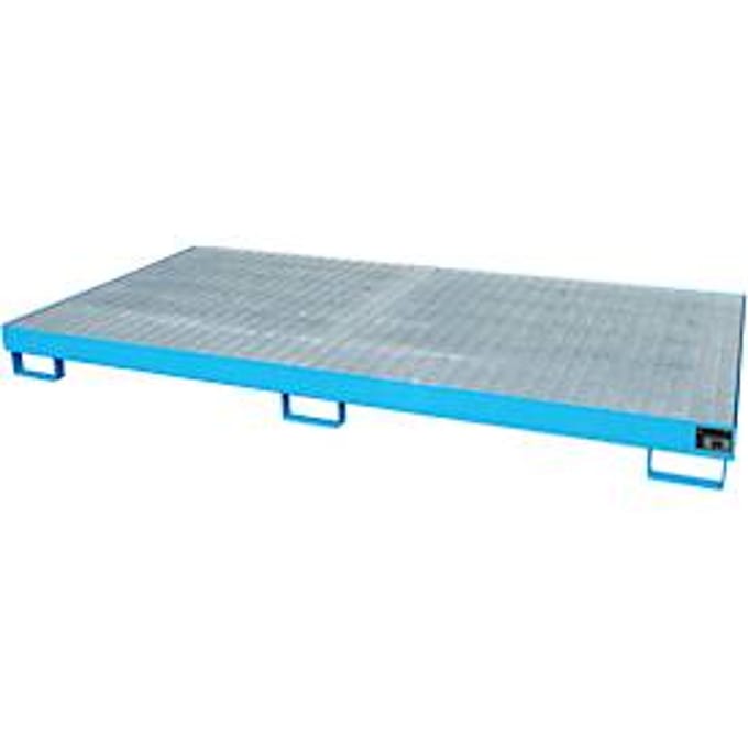 Stellinglekbak type RW/GR 2700-1, met rooster, blauw RAL5012