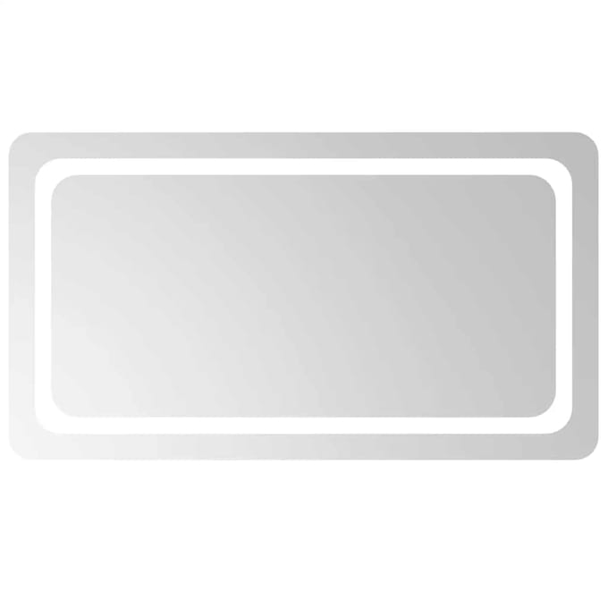 vidaXL - Badkamerspiegel - LED - 90x50 - cm