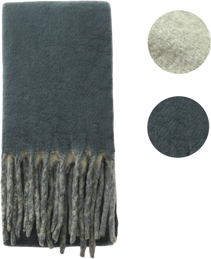 Emilie scarves - sjaal - wintersjaal - dames - tweekleurig - groen