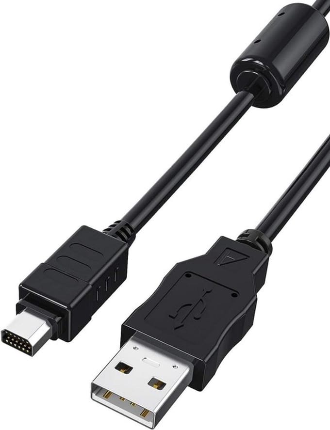 Allecto - Olympus Cb-Usb5/Cb-Usb6 Usb Kabel - Compatibel met Camedia