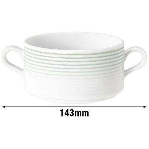(6 stuks) SELTMANN WEIDEN Soepkop - 0,27 liter - Saliegroen Wit