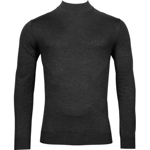 Thomas Maine Trui Turtleneck Single Knit Antraciet / male