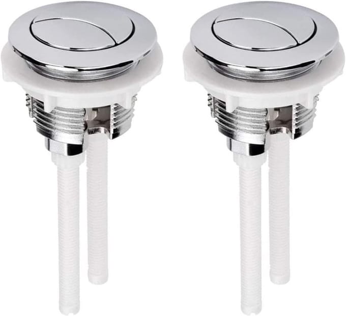 2x Universele Ronde Dubbele Flush Toiletknop Drukker voor Waterbesparing