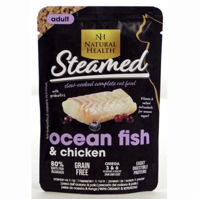 Natural Health Cat Steamed Ocean Fish 85gr.