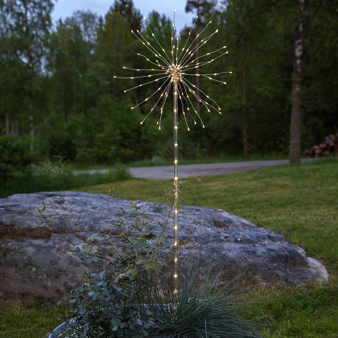 Prik vuurwerk -100cm -Ook geschikt voor buiten -lichtkleur: Warm Wit -Kerstdecoratie