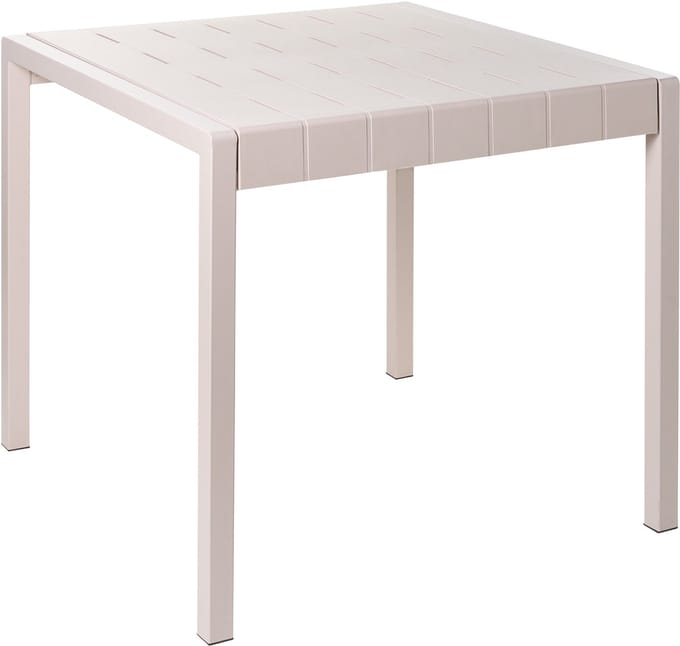 BARTICA - Tuintafel - Beige - 81 x 84 cm - Synthetisch materiaal