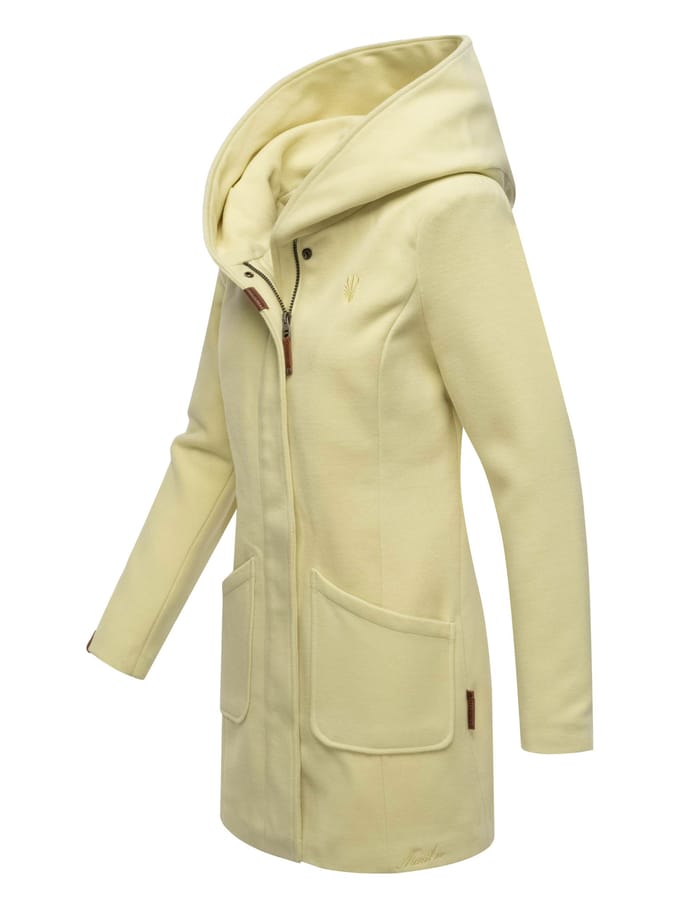 Marikoo dames wintermantel met capuchon en getailleerd model