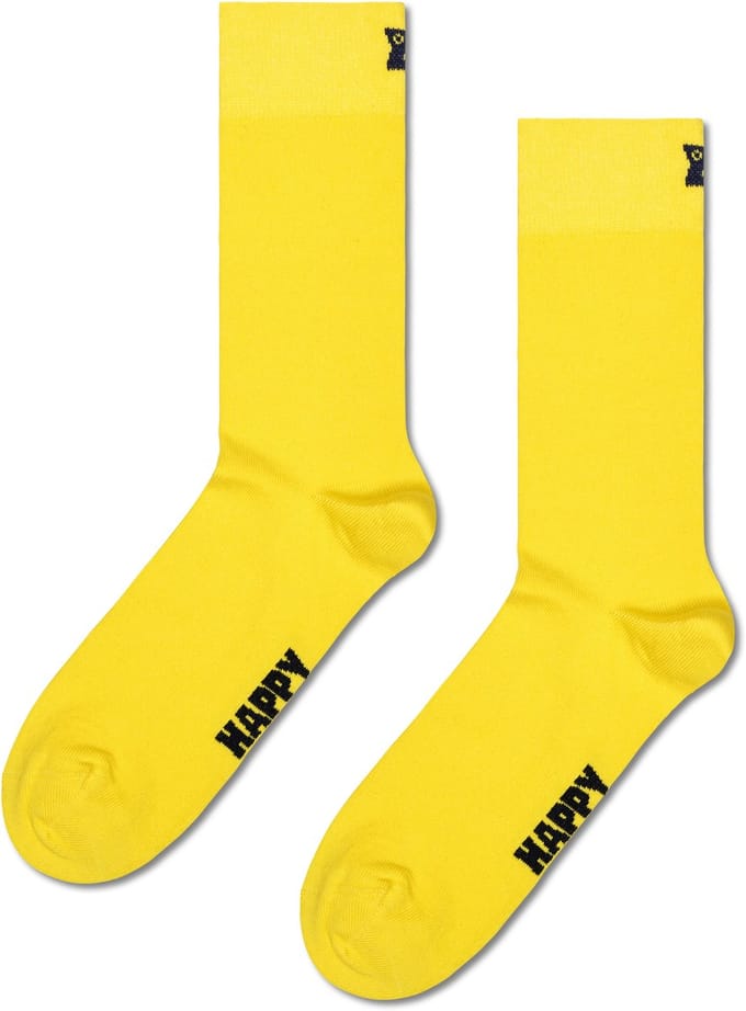 Happy Socks Solid Sock - unisex sokken - geel - Unisex - Maat: 36 - 40