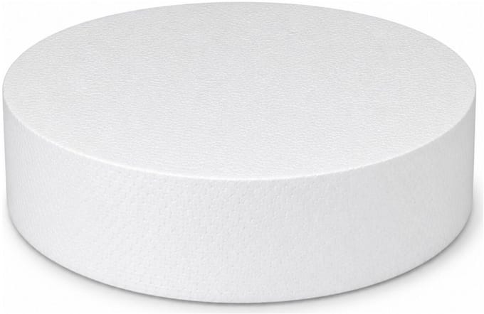 Piepschuim vormen - cirkel - 1x - D20 x 4 cm - styropor hobby / DIY vorm - basis knutselfiguren
