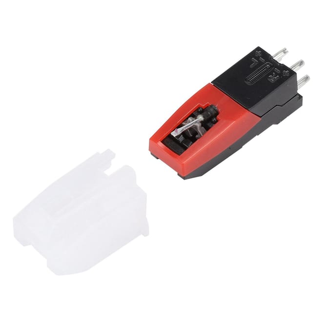 Dubbelnaald Stereo Naald voor LP Vinyl Speler USB Draaitafel Accessoire white