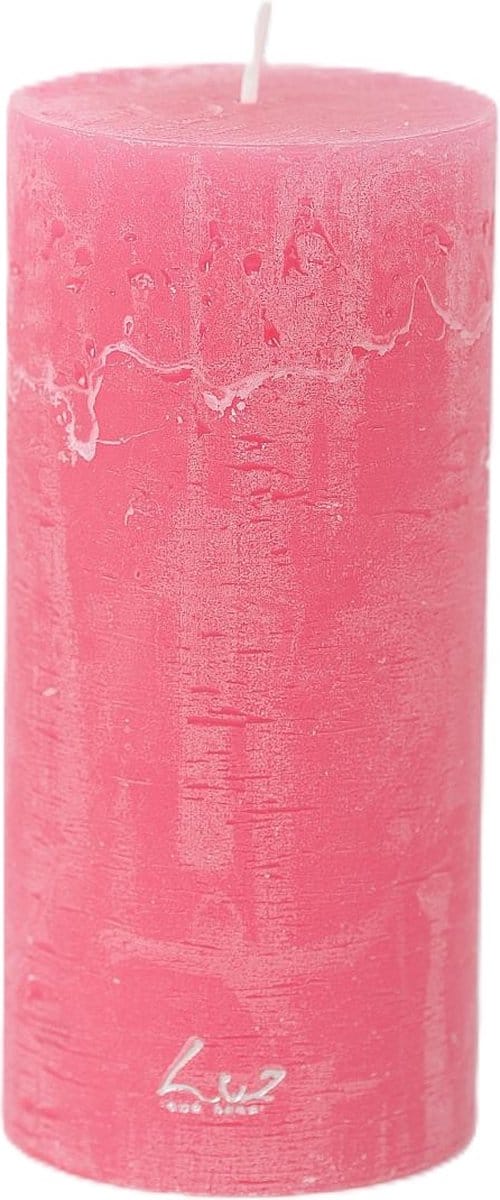 Rasteli Luz Your Kaars Cilinder Roze-Fuchsia Roze D 7 cm H 15 cm