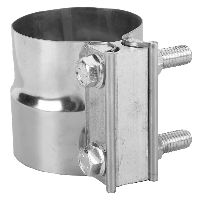 3in Uitlaatbandklem Overlappende verbinding RVS Koppeling voor Demper Downpipe Header Spruitstuk gray