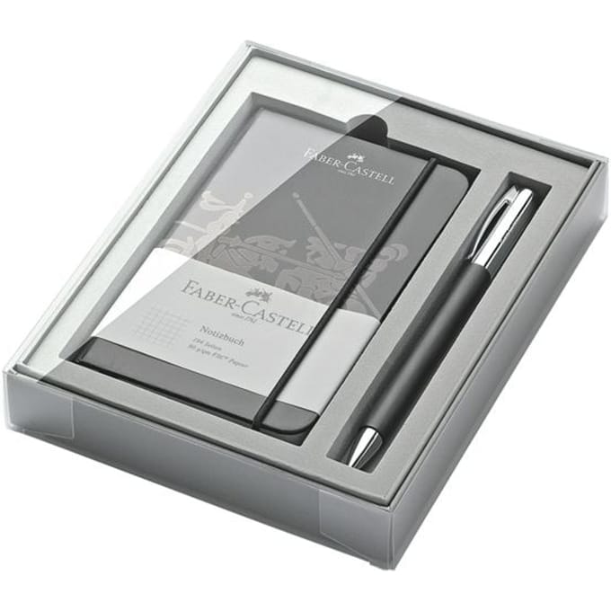 FABER-CASTELL pennenset Ambition edelhars, zwart