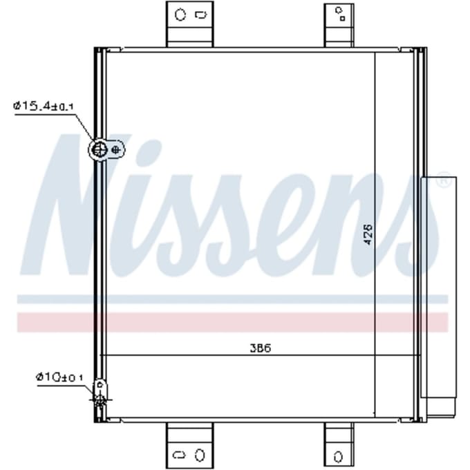 Condensator, airconditioning NISSENS 940492