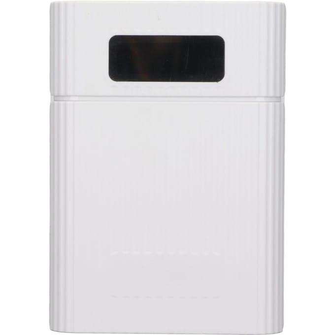 M09 4x18650 DIY Powerbank met Micro Input LED Display Soldeervrij Batterij Opslagdoos wit