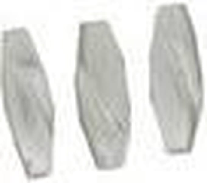 0805-14314 Parels gedraait wit 5x14 mm