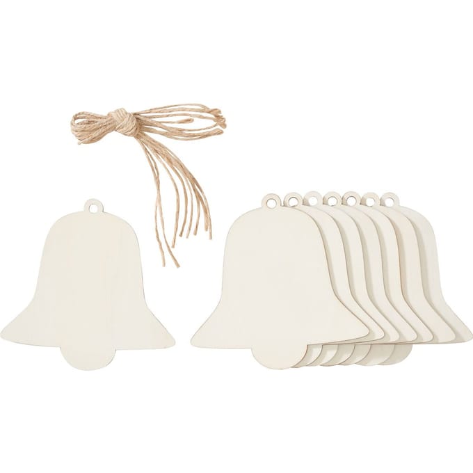 VBS Houten decoratieve hanger - Bell