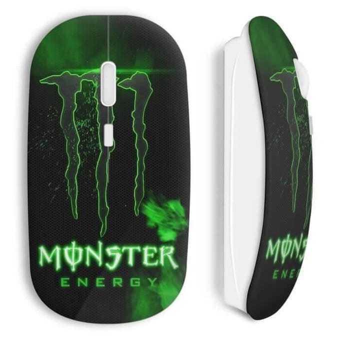 Draadloze Muis - Monster Energy - Groene Stijl - USB Wifi - Compatibel met Mac en PC - Groen