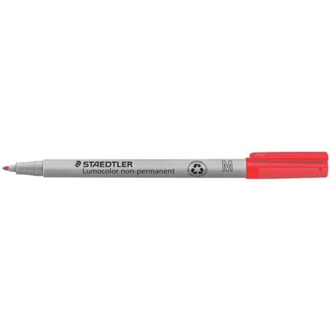 Viltstift Staedtler Lumocolor 315 non permanent M rood