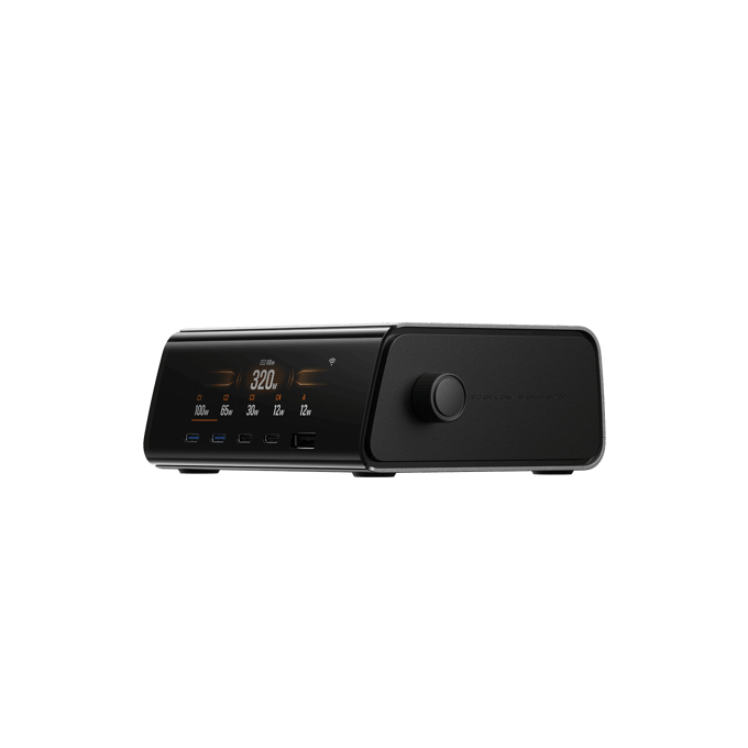 EcoFlow RAPID Pro desktoplader (320 W, 5 poorten, GaN)