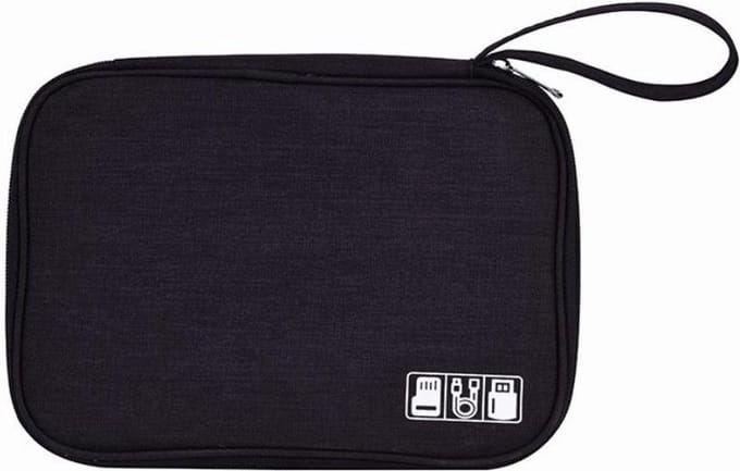 New Age Devi - "Reiscomfort | Elektronica Accessoires Organizer Tas | Zwart"