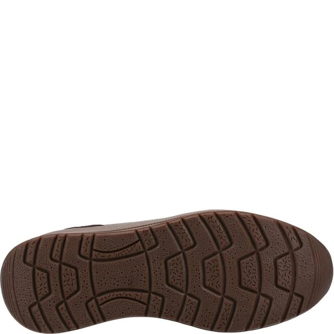 Hush Puppies Heren Joseph Leren Trainers (Lichtbruin)