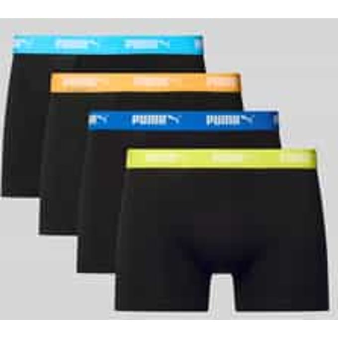 Trunks in een set van 4 met elastische band met logo