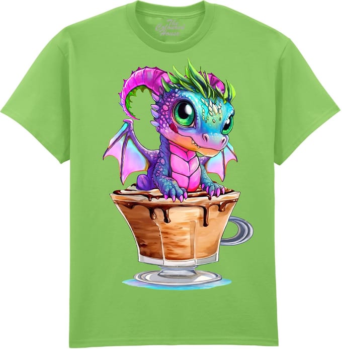 Draak Mocha Latte Dragon The Coloured House T-shirt S