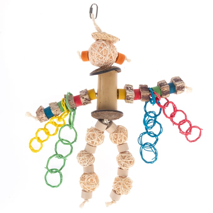 TIAKI vogelspeelgoed Robot Man ca. 33x28cm