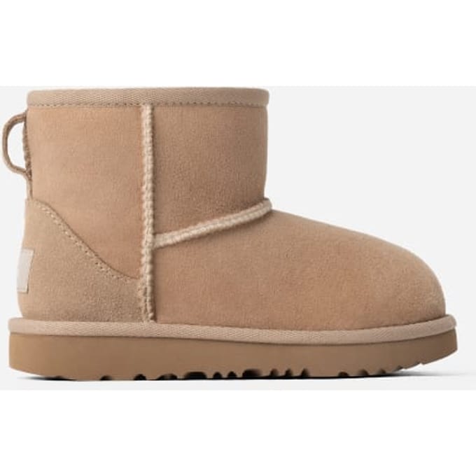 UGG® Classic Mini II for Kids in Tan, Size 10, Shearling/Polyester/Wool