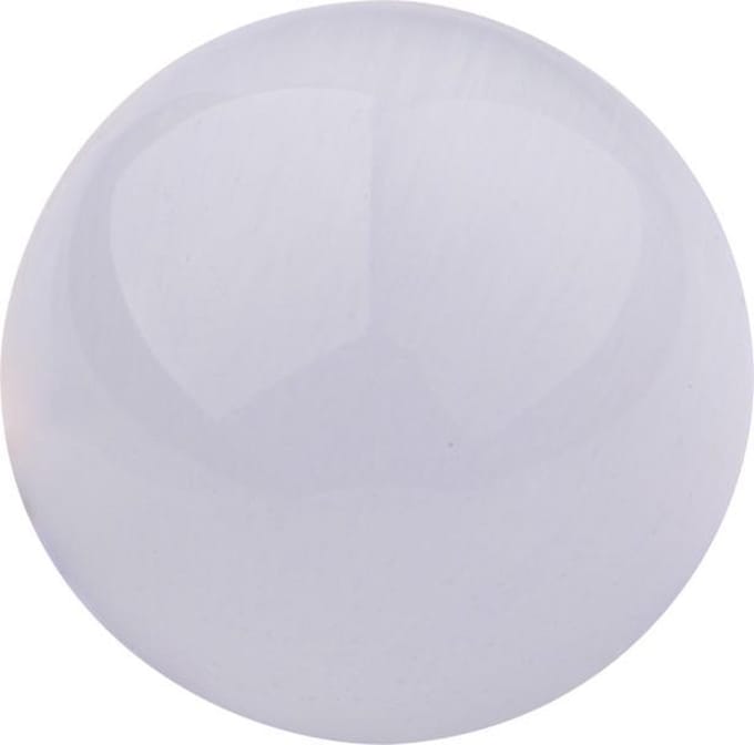 Quiges Verwisselbare Ring Steen Bolletje 10mm - Cateye Wit - E10RHR010