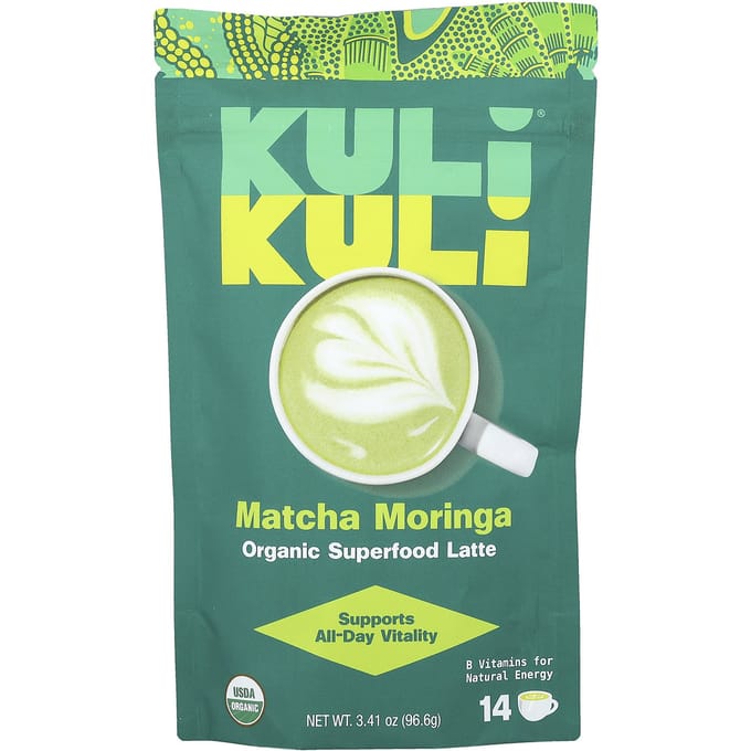 Biologische Superfood Latte, Matcha Moringa, 96,6G(3,41 oz) beige